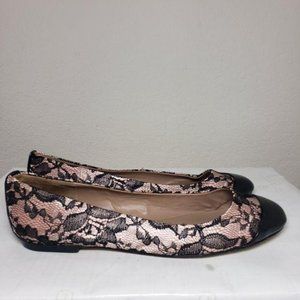 Ann Taylor Factory Pink Slip-On Dress Flats Sz 8M